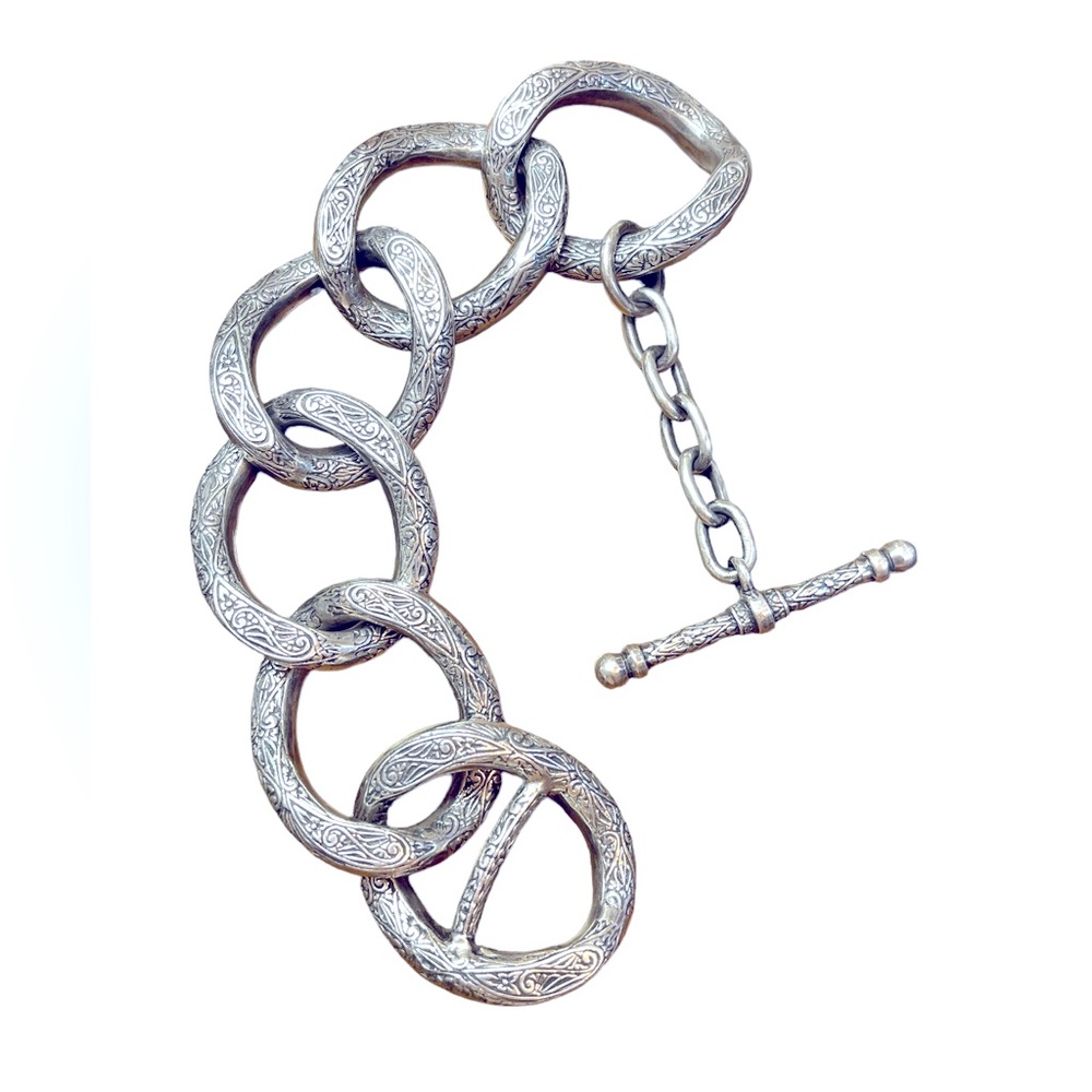 Heavy Konstantino Anchor Link Handcrafted in Greece sterling silver Bracelet